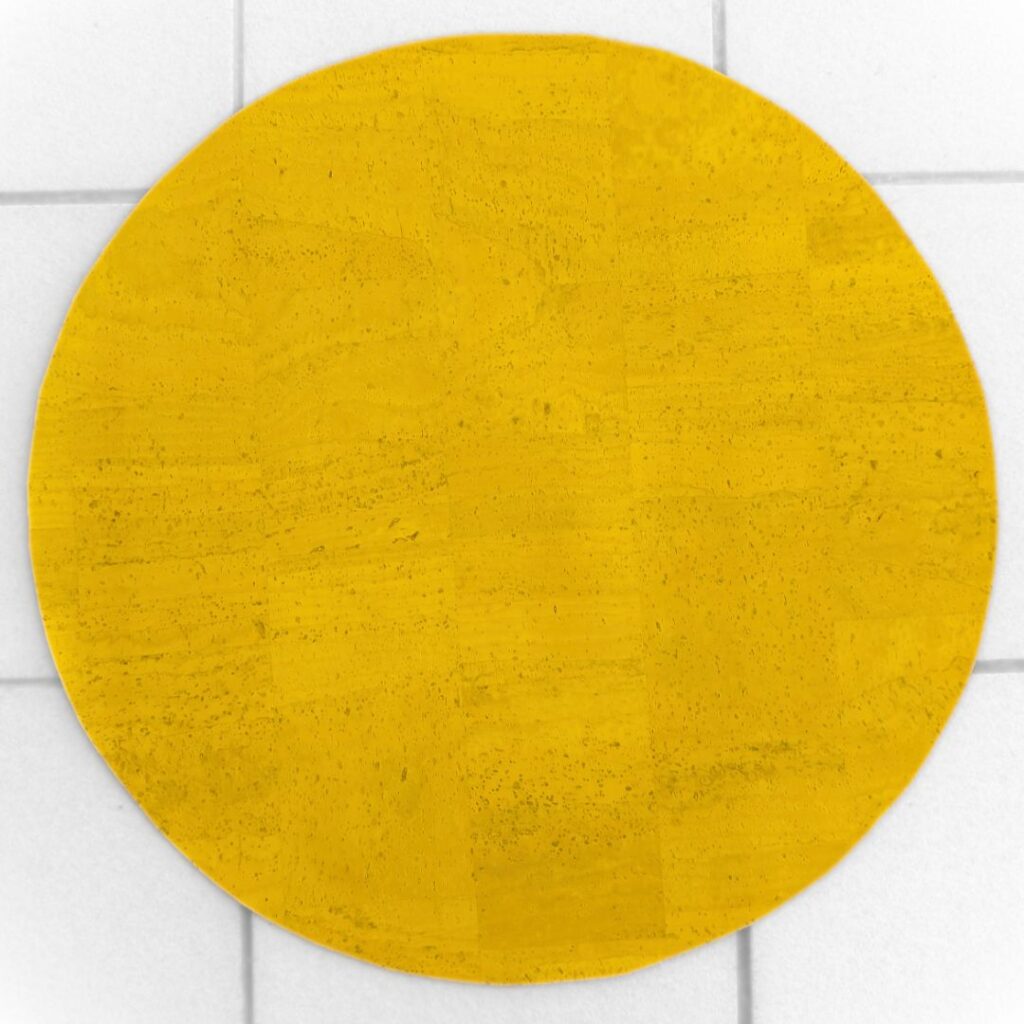 Tambor chamánico vegano AMARILLO