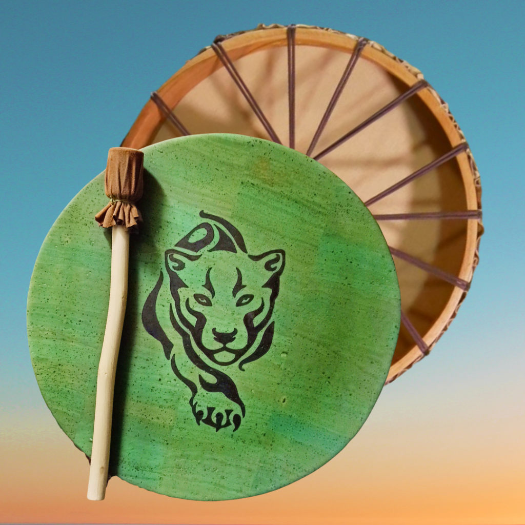 Tambor chamánico vegano fibra vegetal