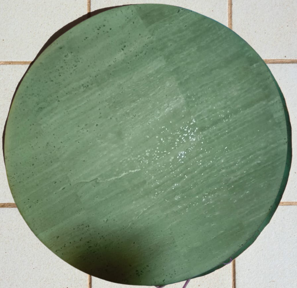 Tambor chamánico vegano VERDE